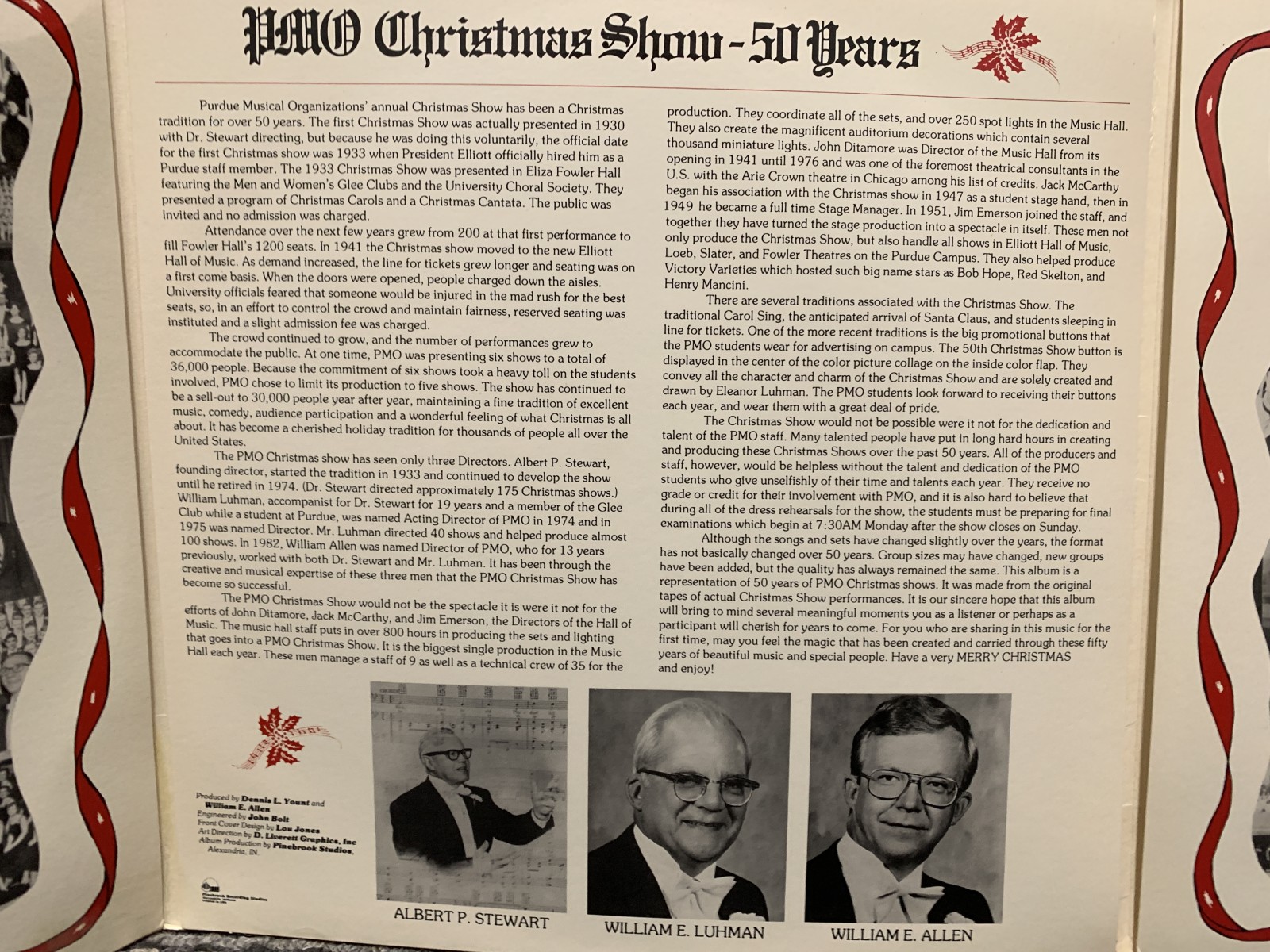 PMO Database / Songs / Collection / PMO Christmas Show 50th Anniversary